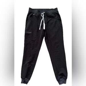 FIGS ZAMORA BLACK SCRUB JOGGERS MEDIUM